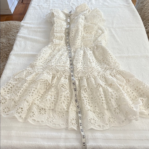 NWT Sea New York from Free People White Lace Eyelet beautiful sleeveless dress. - Picture 8 of 14
